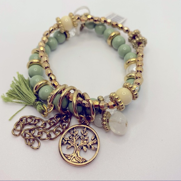 Bracelet tassel and eternity tree of life Sage - Picture 7 of 7